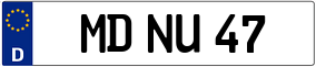 Trailer License Plate